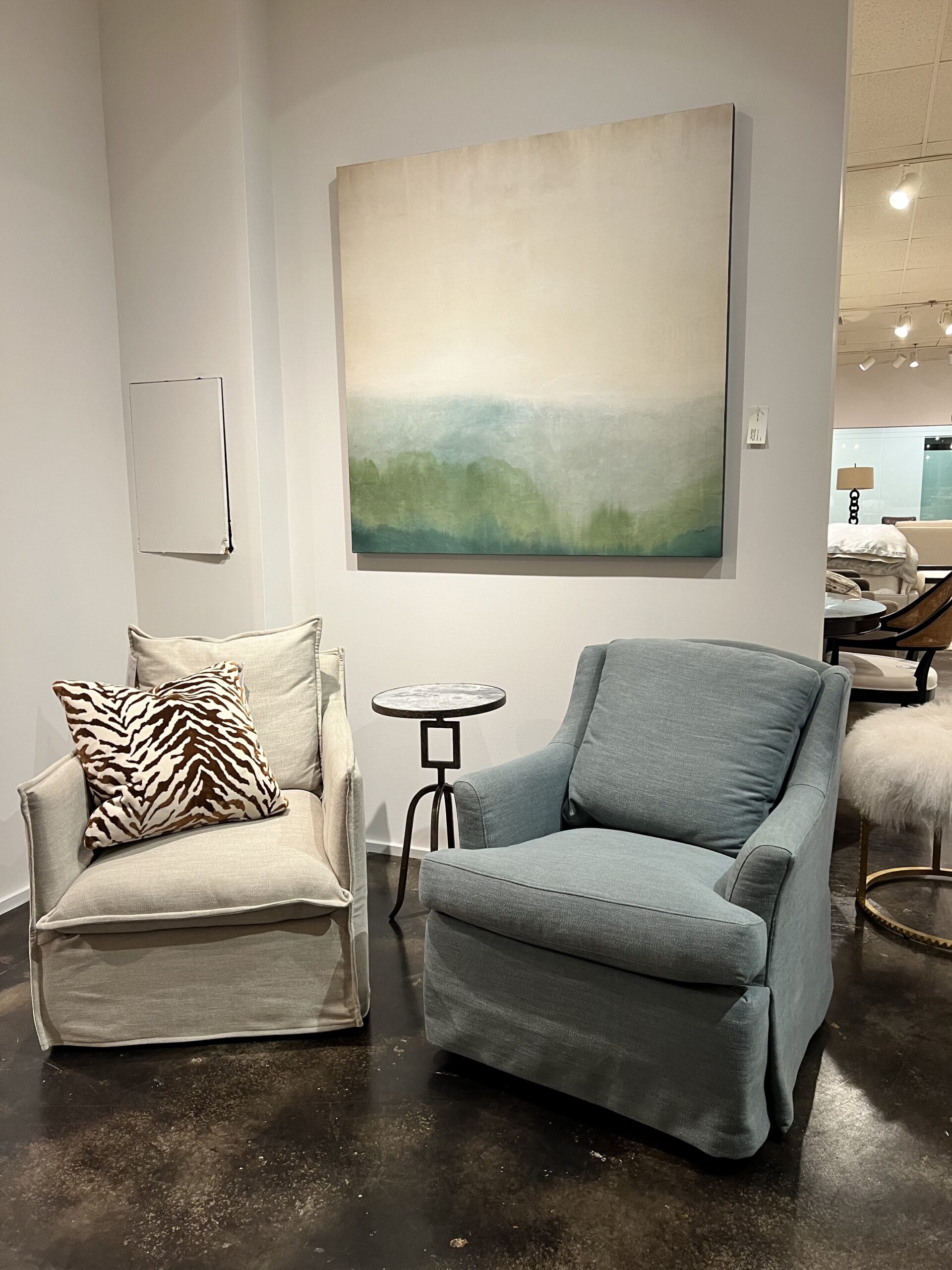 LEE Slipcovered Chair, Sherrill Swivel Rocker
