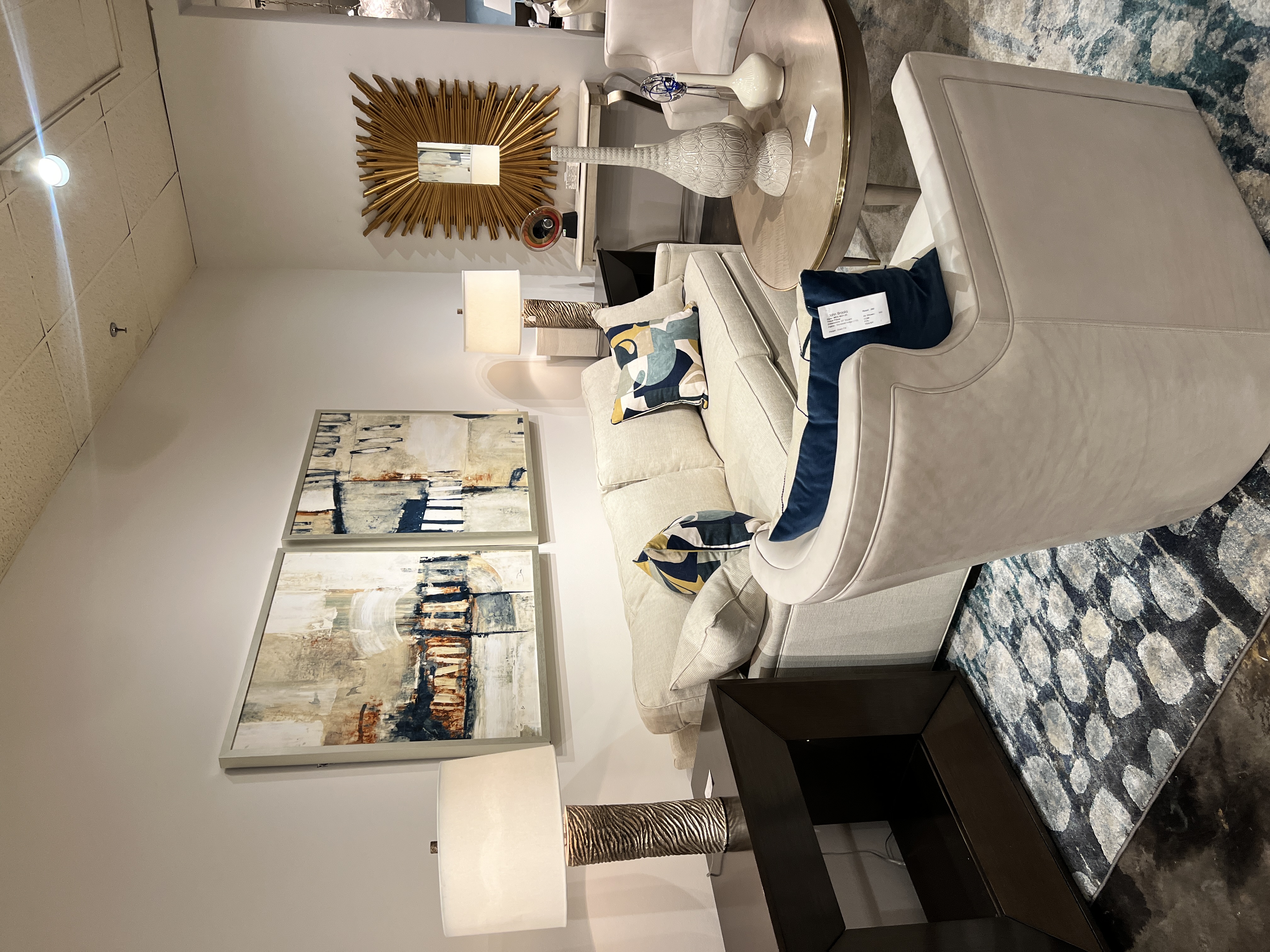 Sherrill Sofa, Belle Meade Julian Nightstand