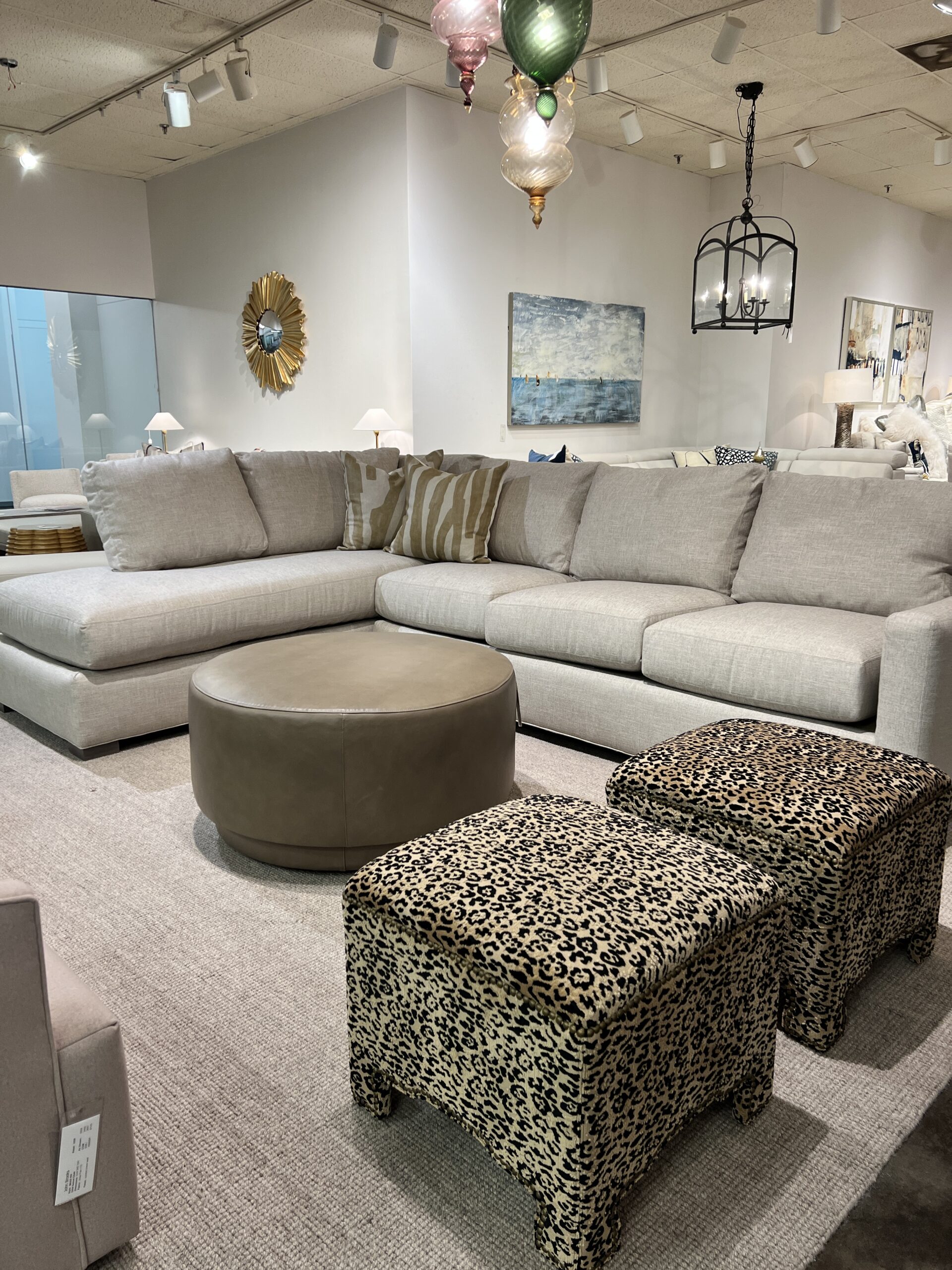 Lee Sectional and Ottomans