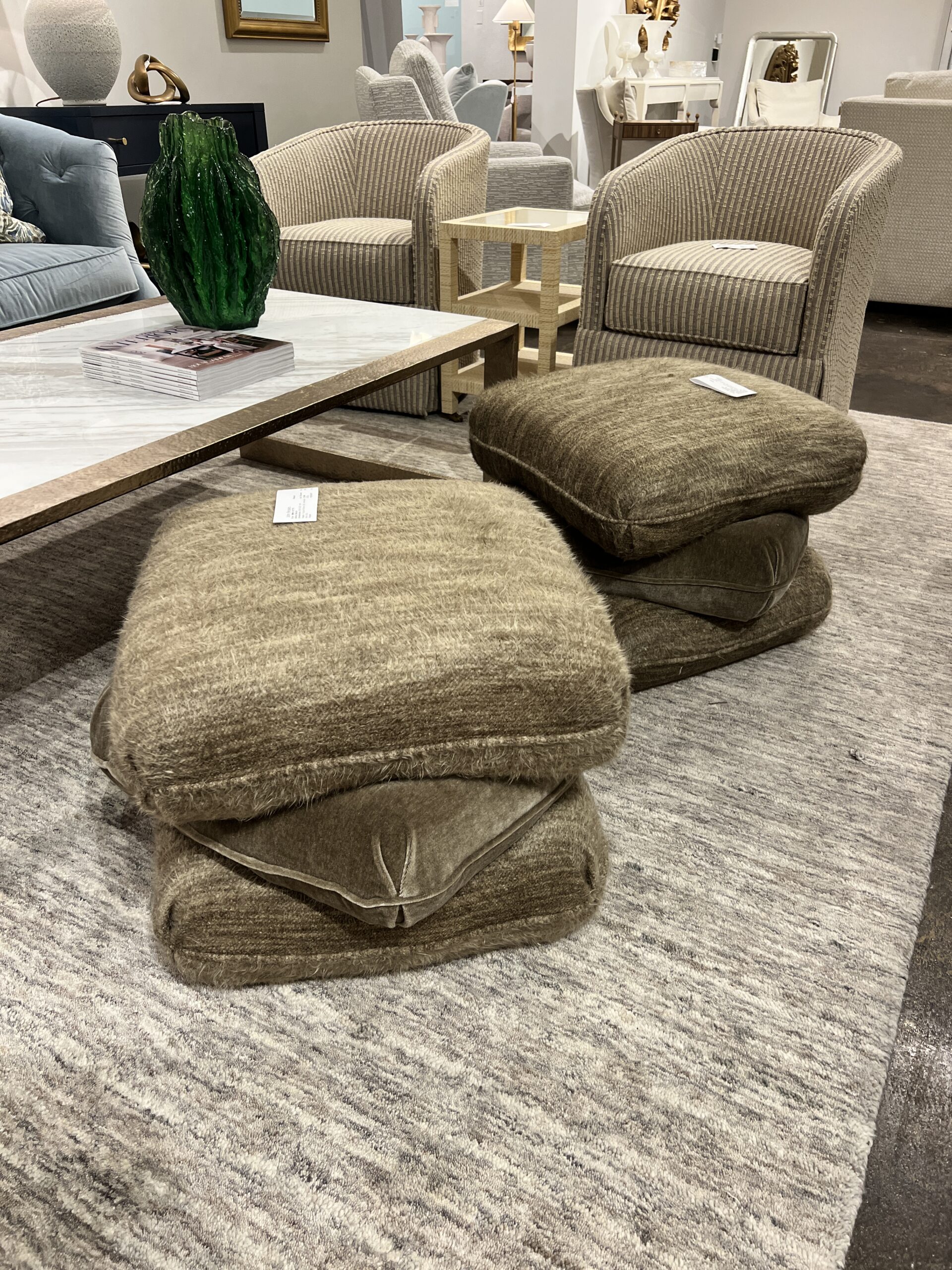 Mr. & Mrs. Howard Ottomans