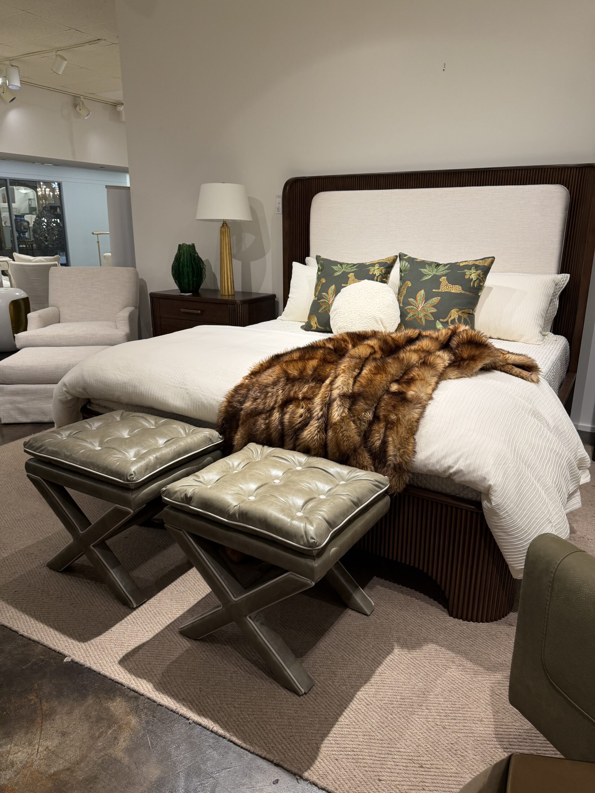 Massoud Leather Ottomans