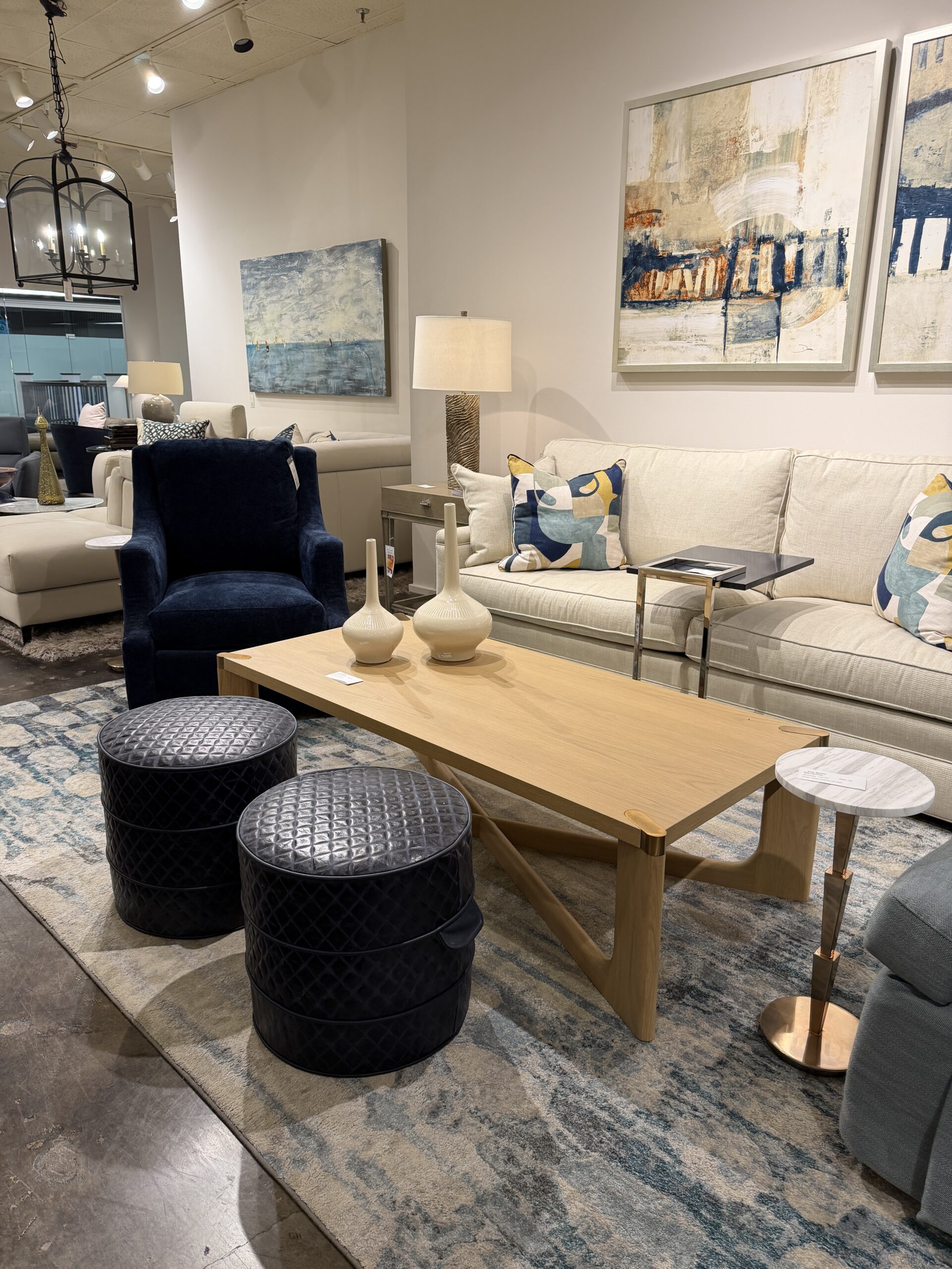 Massoud Leather Ottomans