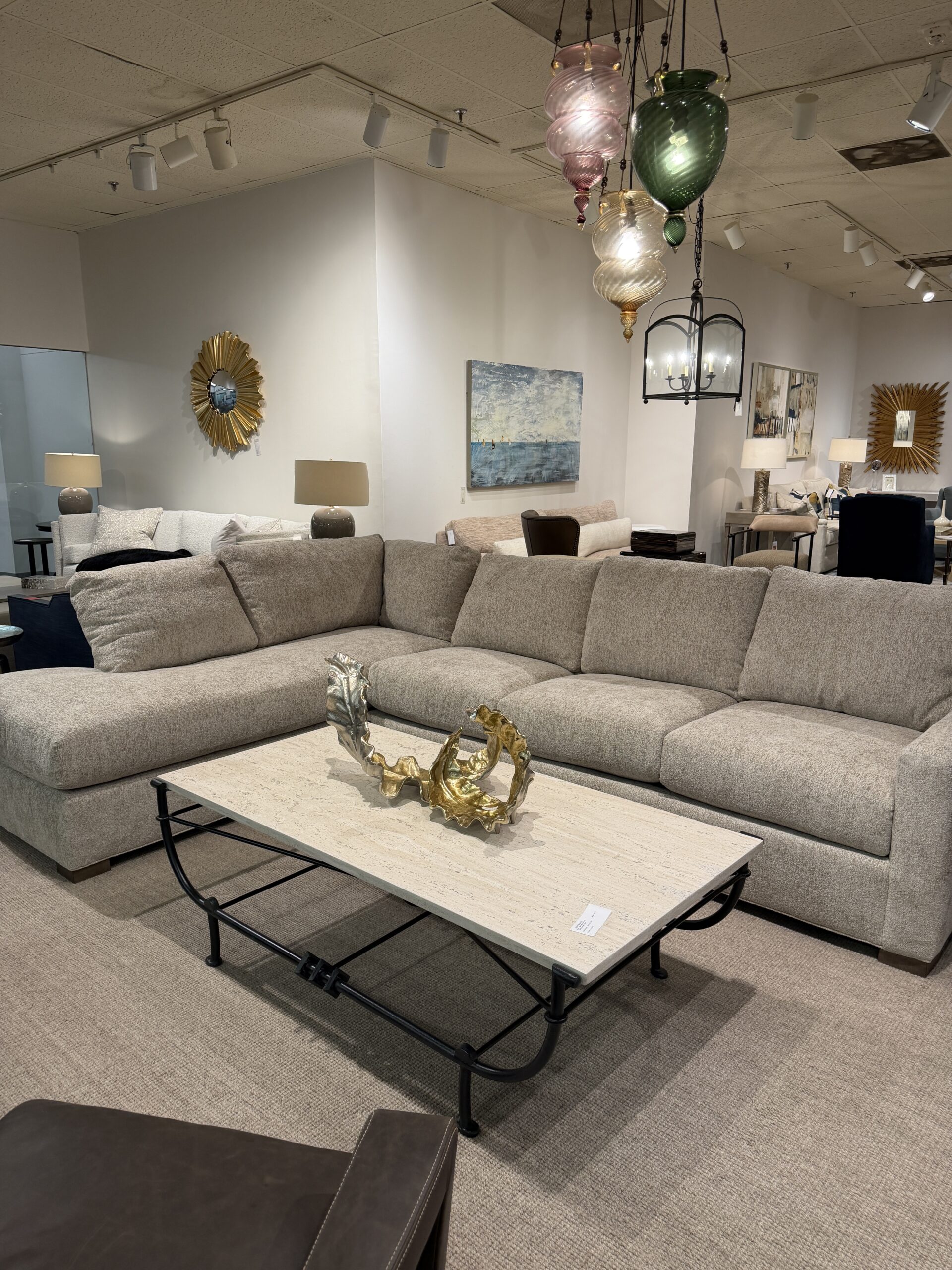 Lee 5288 Sectional, Mr. & Mrs. Cocktail table